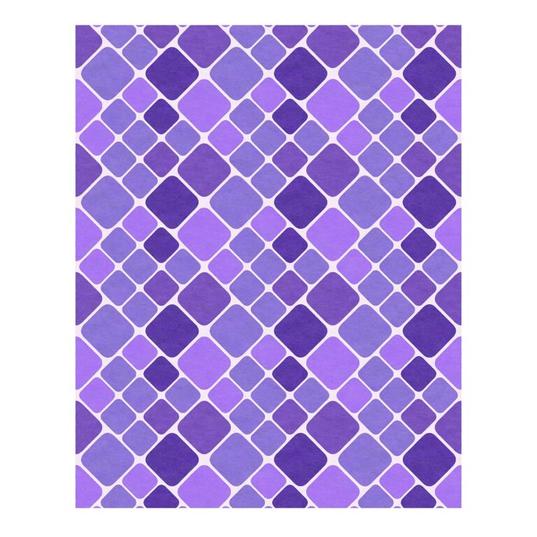 geometric purple abstract square wool tufted rug 8x10-1