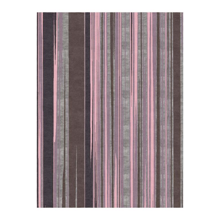 tufted morandi striped wool rug pink gray 9x12-1
