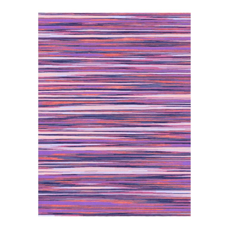 vibrant stripes tufted wool rug purple fusion 9x12-1