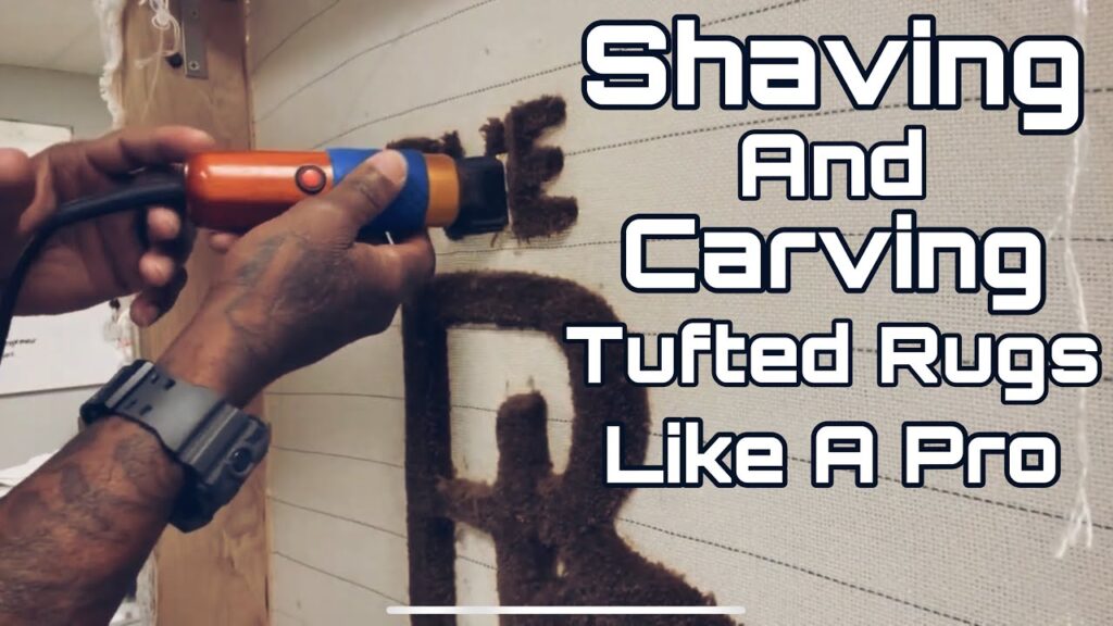 how to shave a tufted rug