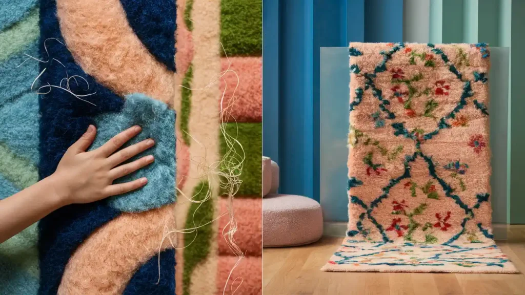 do hand tufted wool rugs shed